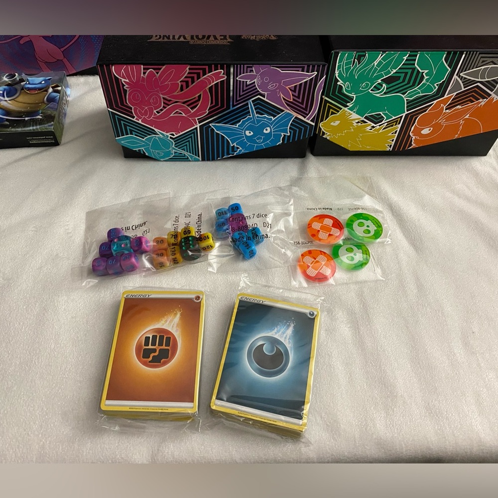 2 Sealed Packs of Basic Energy Cards New Factory Sealed Pokémon TCG and Dice